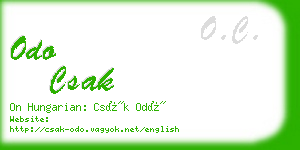 odo csak business card